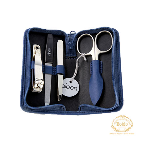 Set manicure eco pelle blu Alpen