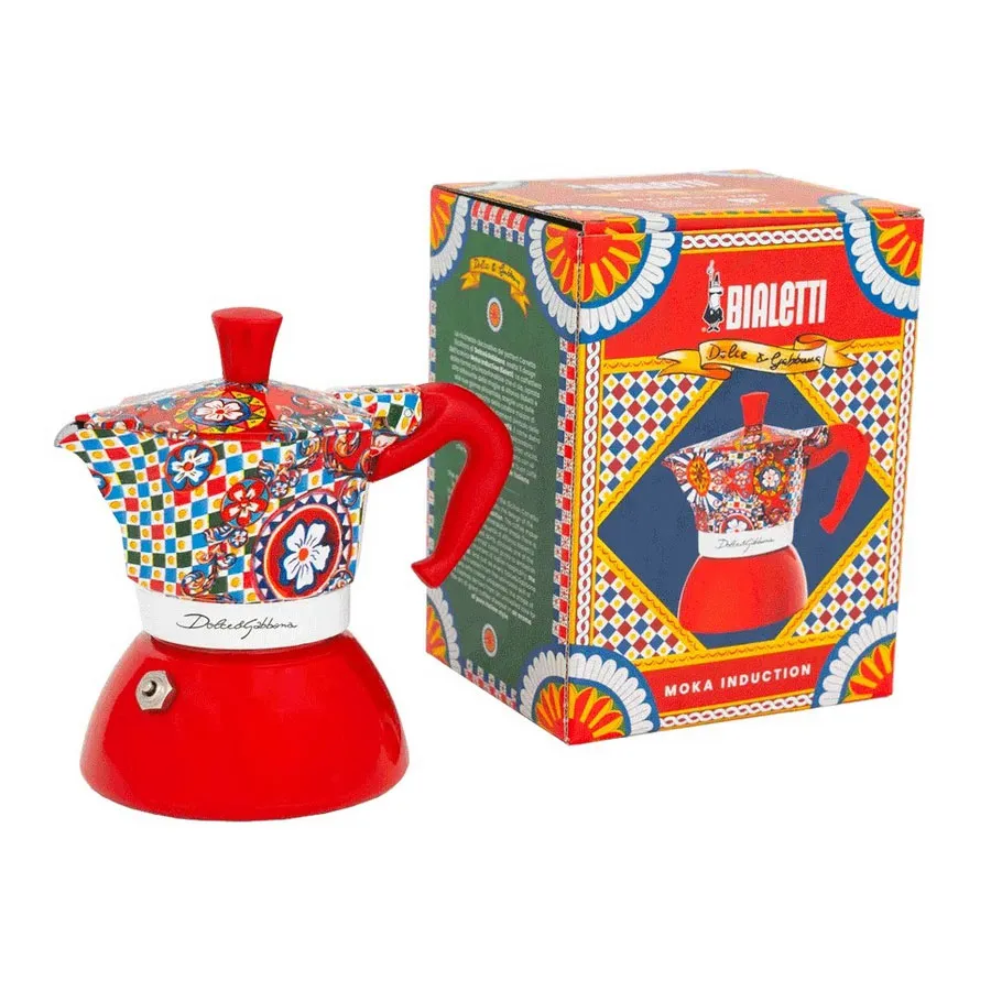 Caffettiera Moka Induction Dolce e Gabbana 2 tazze Bialetti 2