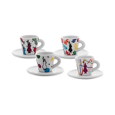 Set 4 tazzine espresso Arte Bialetti