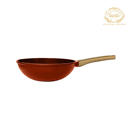 Wok cm. 28 Rosso Cookut
