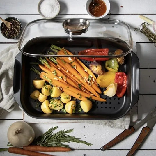 Casseruola arrostiera con coperchio Aroma Elo 3