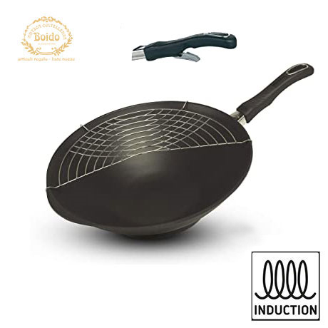 Pentola Wok cm. 36 ad induzione Gastrolux