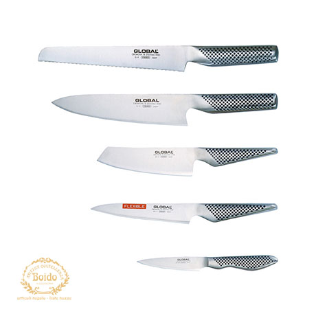 Global - Coltello da cucina con lama alveolata G-78 lama 18 cm