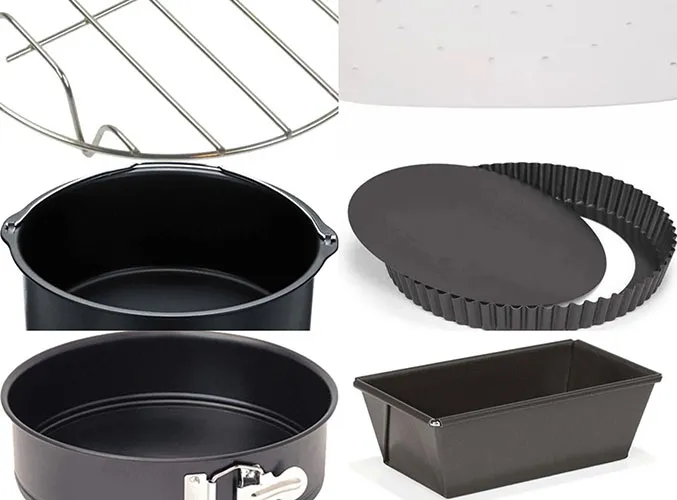 Kit 7 pezzi per friggitrice ad aria Patisse 2