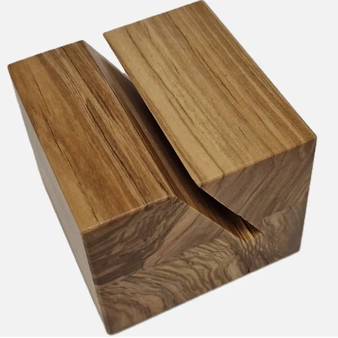 Base in Legno di Ulivo per Xfetta Sanelli