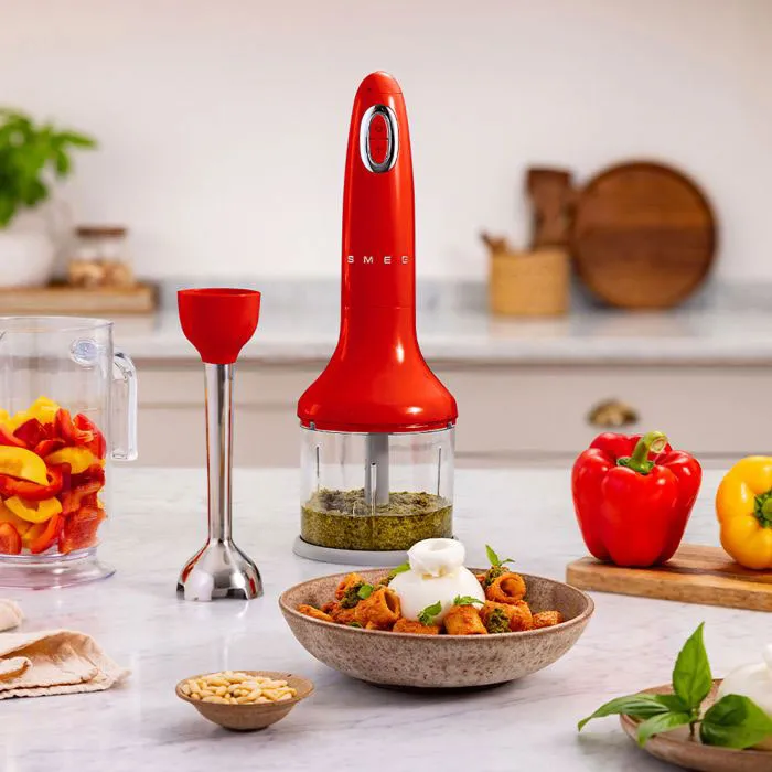 Frullatore immersione con accessori HBF03RDEU Smeg 3