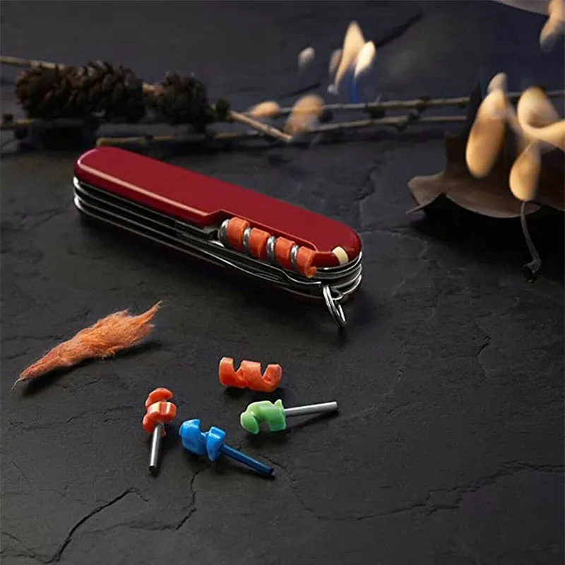 Set 3 microacciarini con esche accendifuoco Victorinox  2