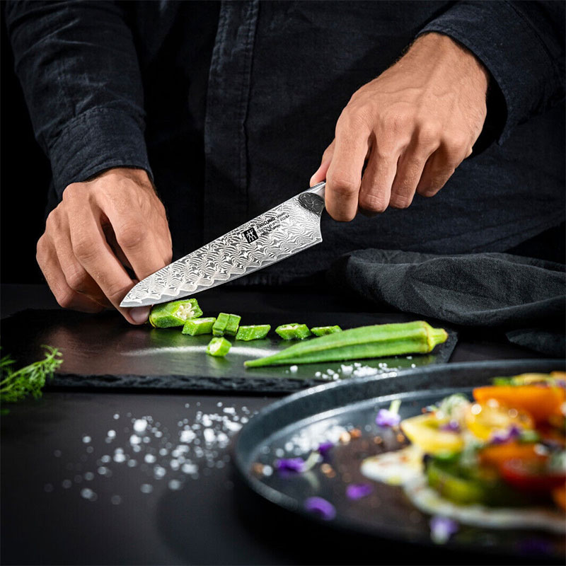 Coltello Tanrei santoku in damasco Zwilling: proposta 3